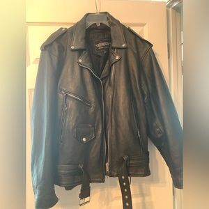 Uniq leather jacket, size 22, heavy and well made.